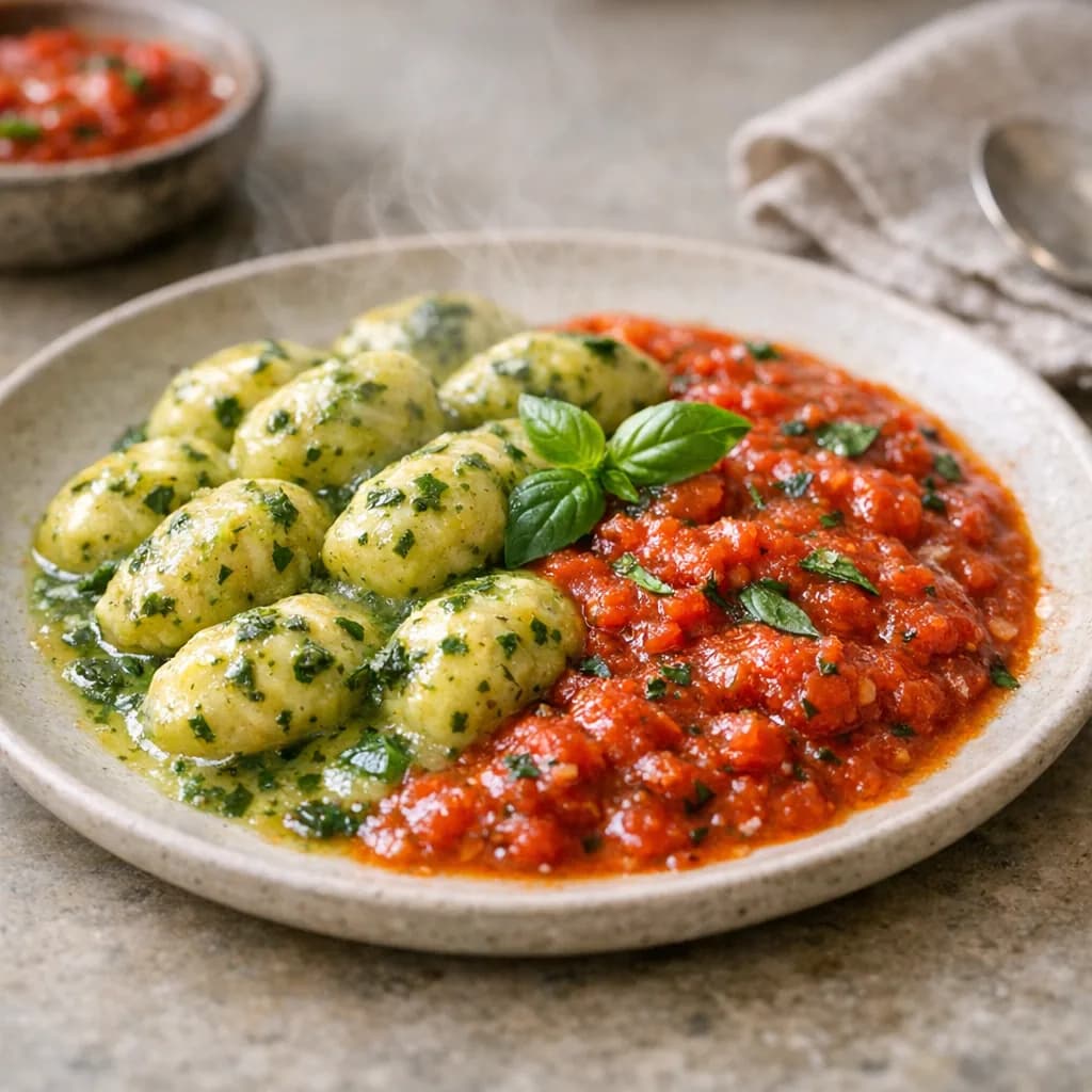 Basil Butter and Tomato Herb Sauce recipe