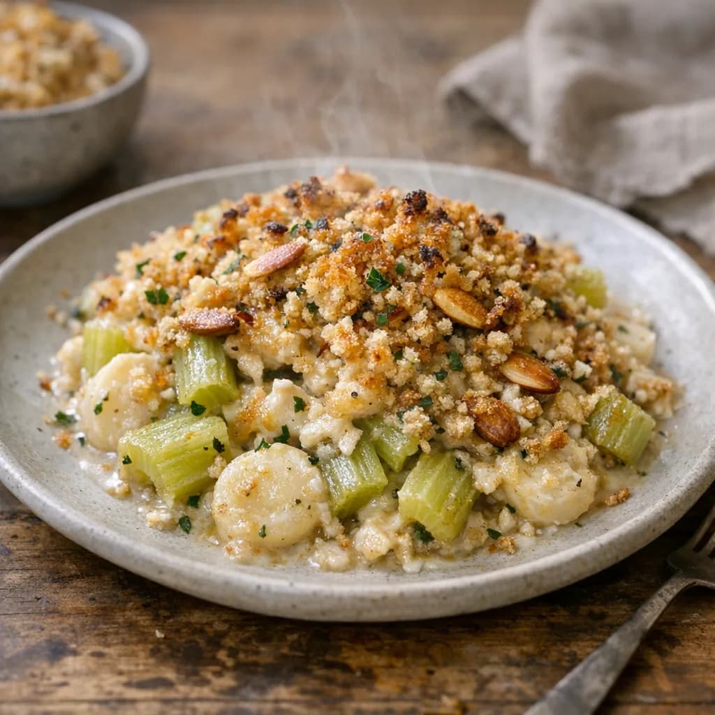 Celery and Almond Bake recipe