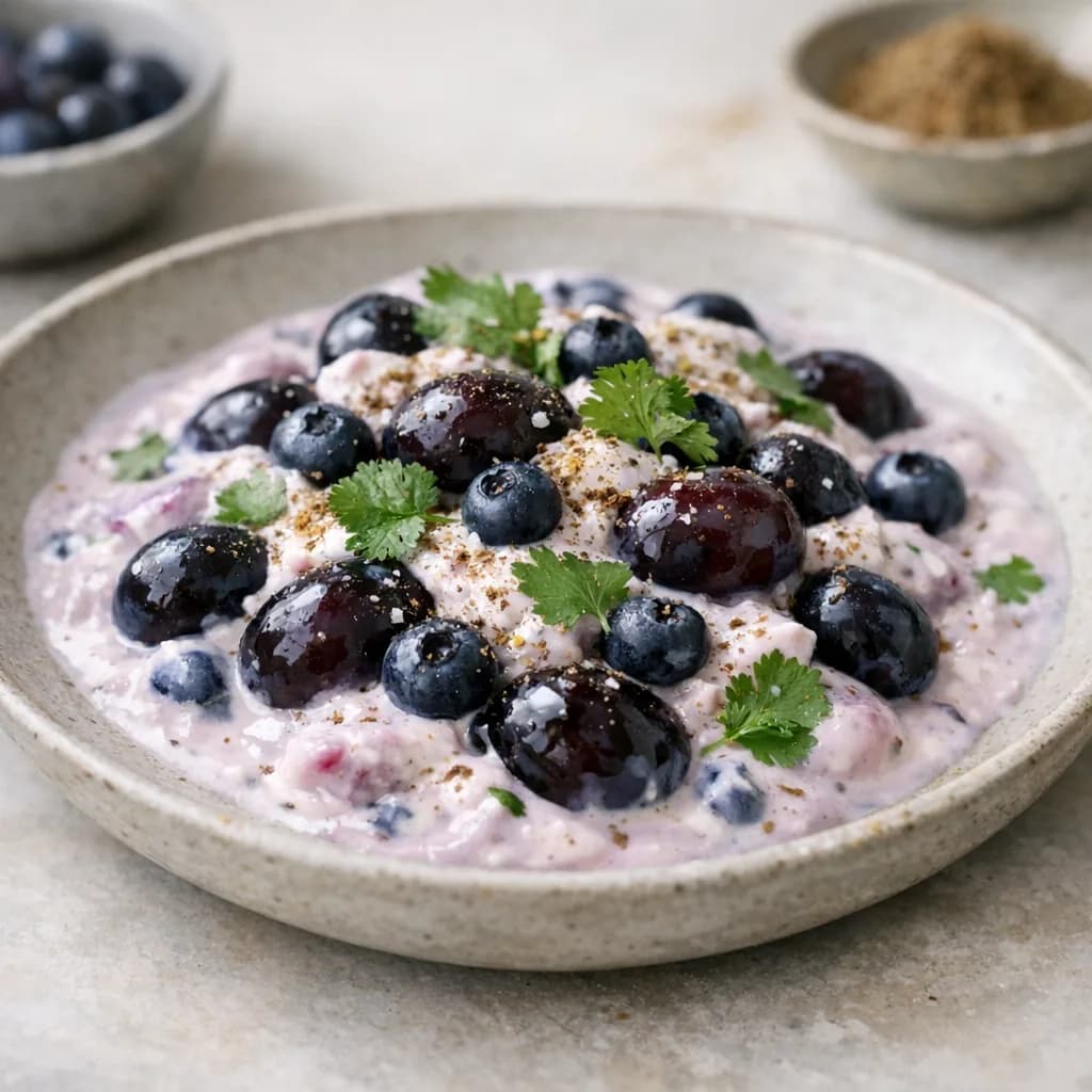 Chilled Black Grape Yogurt Delight recipe