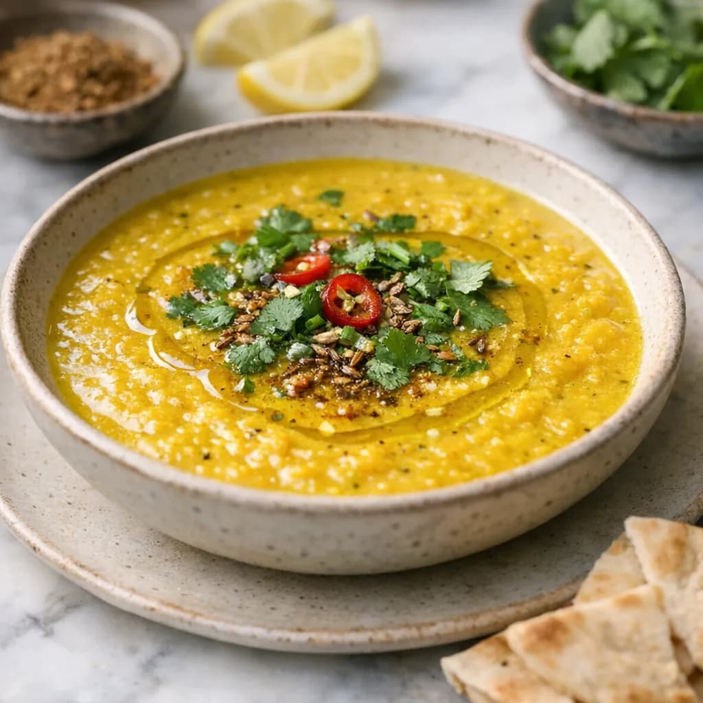 Chilled Indian Yellow Pea Soup recipe