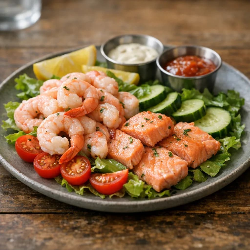 Chilled Salmon and Shrimp Platter recipe