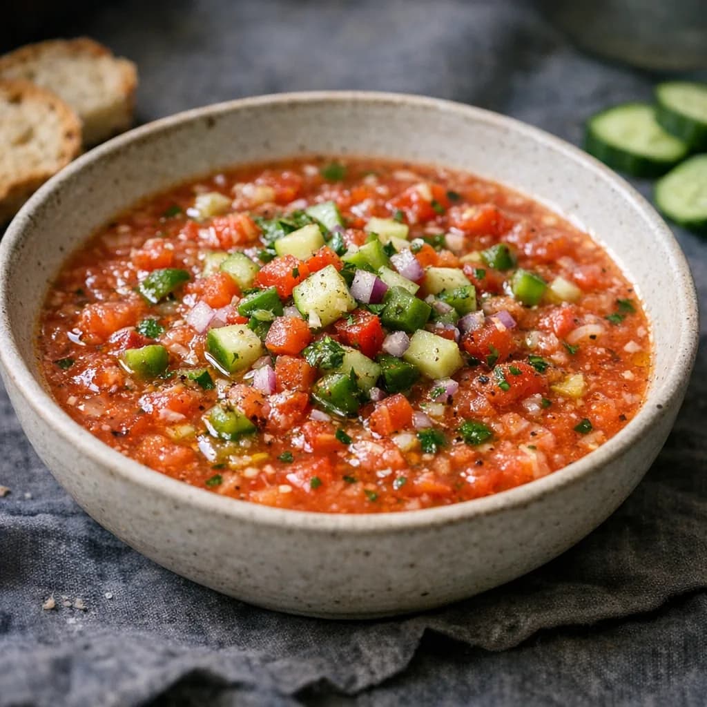 Chilled Summer Vegetable Gazpacho recipe