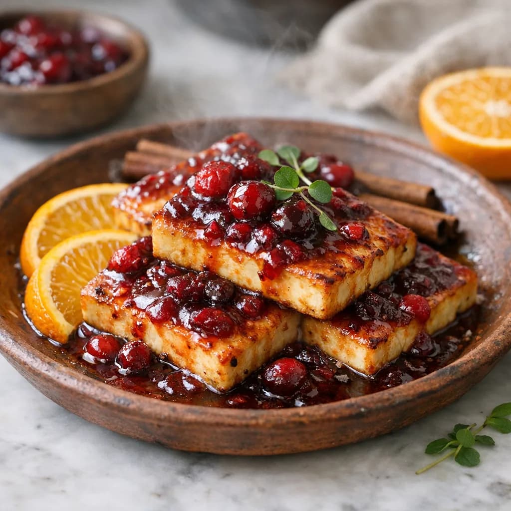 Cranberry Glaze for Paneer Steaks recipe