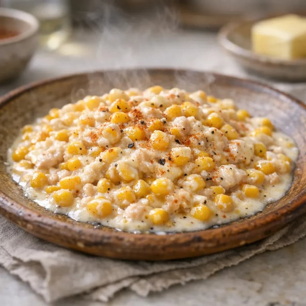 Creamed Salmon and Sweet Corn recipe