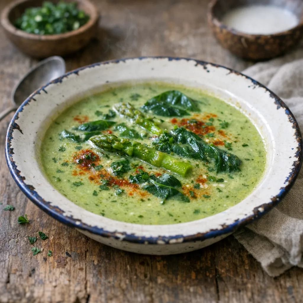 Creamy Asparagus and Coconut Soup recipe