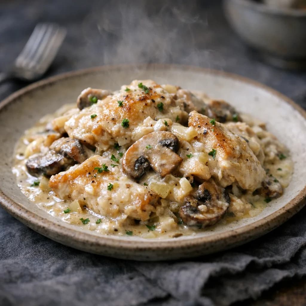 Creamy Chicken and Mushroom Bake recipe