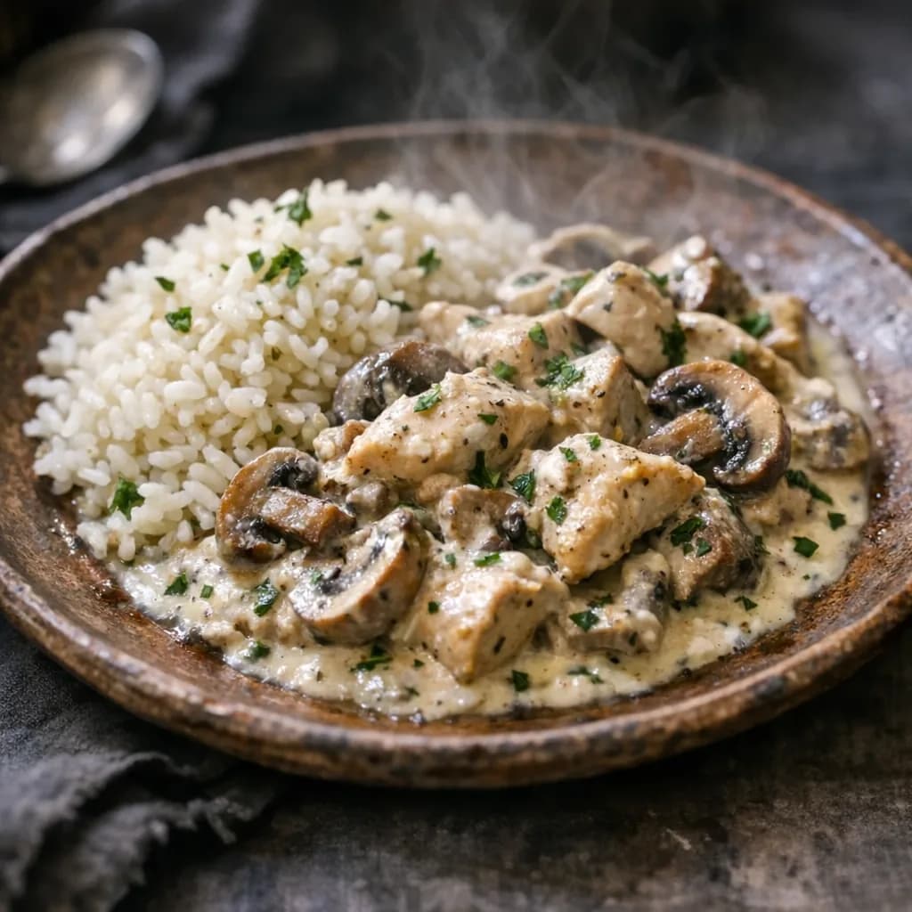 Creamy Chicken and Mushroom Delight recipe