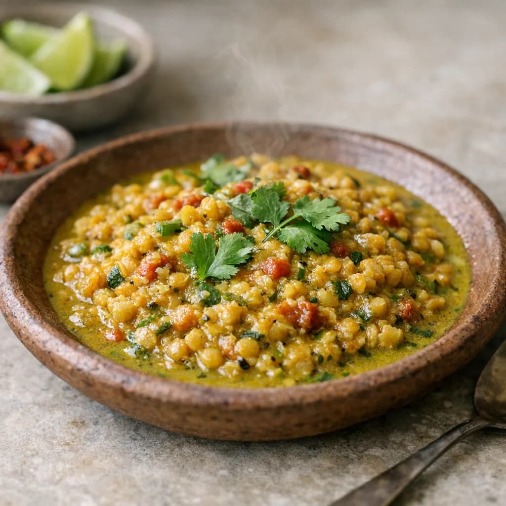 Creamy Coconut Green Curry Lentils recipe