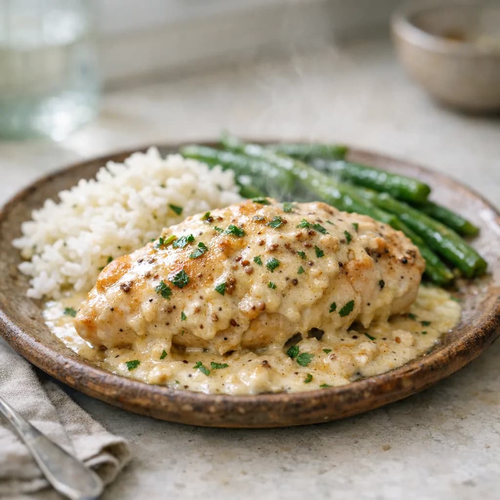 Creamy Dijon Chicken Bake recipe