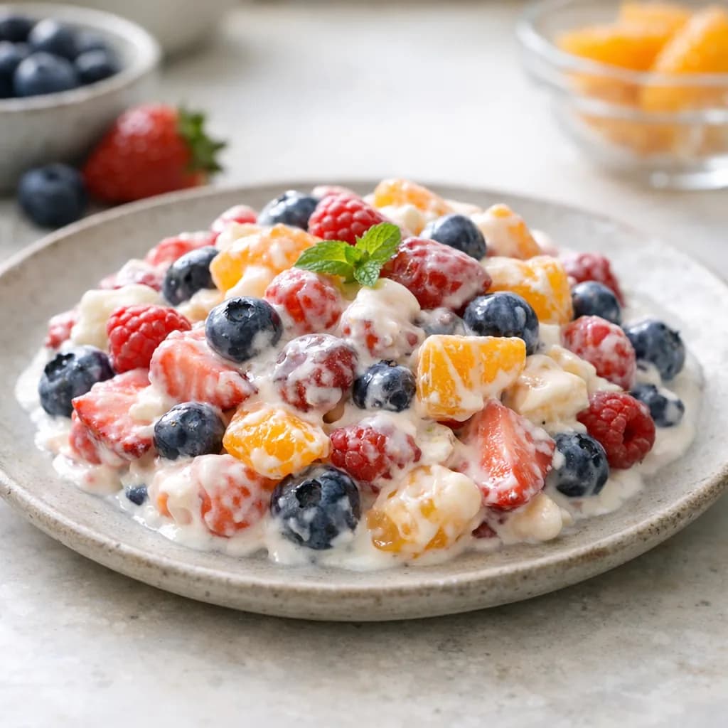 Creamy Fruit Medley Salad recipe