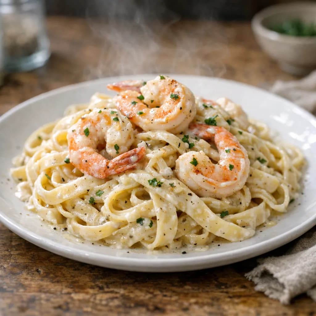 Creamy Seafood Pasta for Dinner recipe