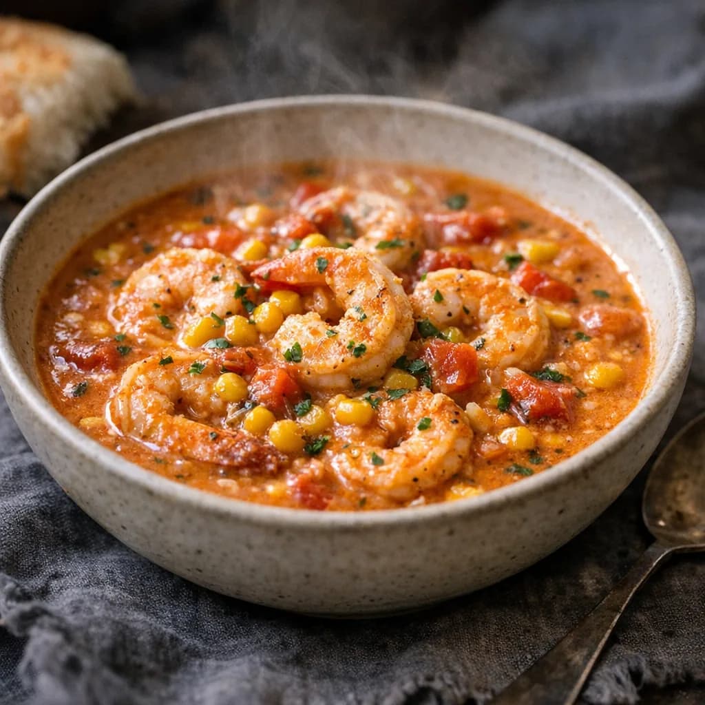 Creamy Shrimp and Corn Dinner Soup recipe
