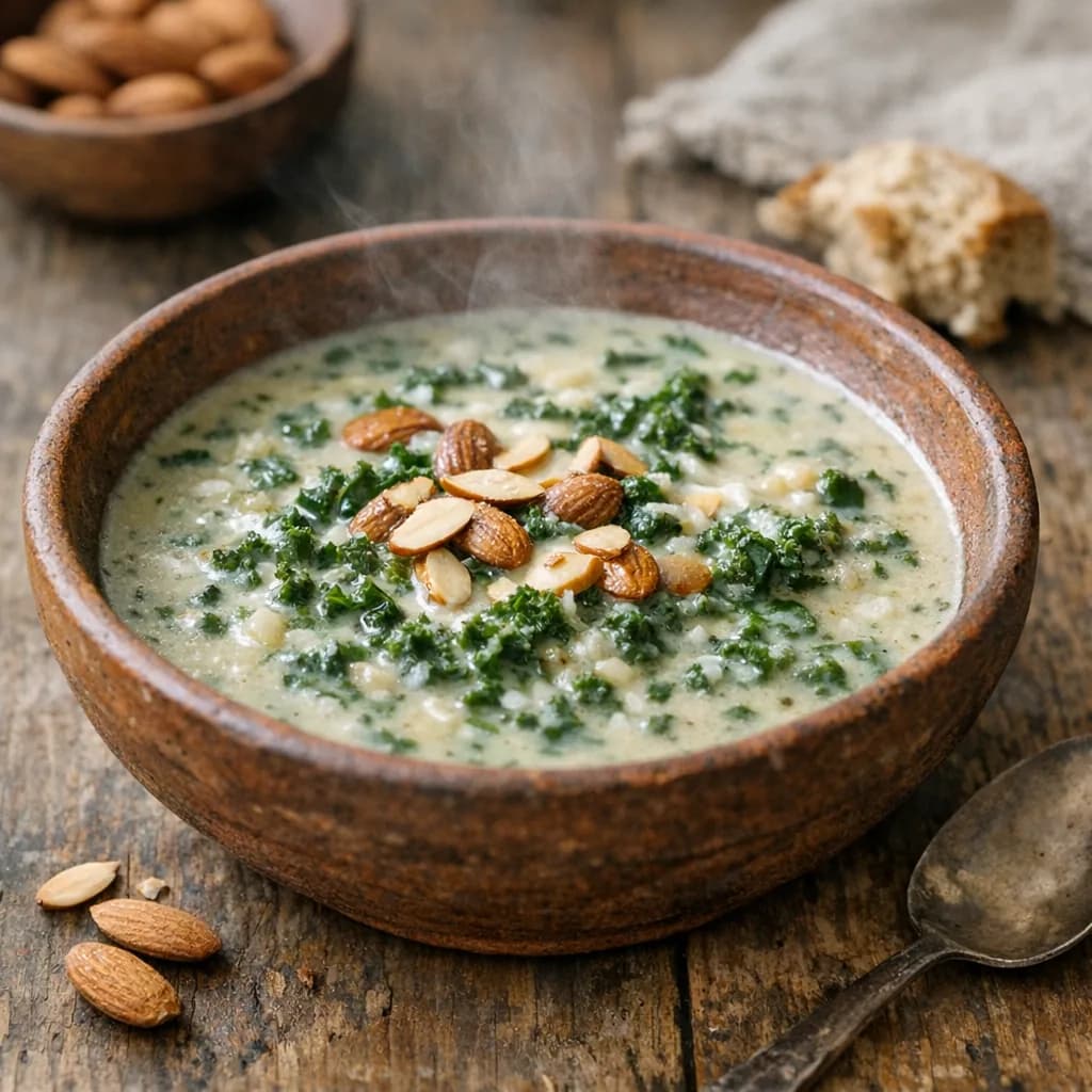 Creamy Spinach Almond Soup recipe