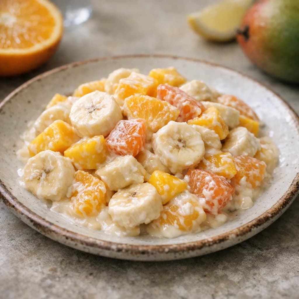 Creamy Tropical Fruit Salad recipe