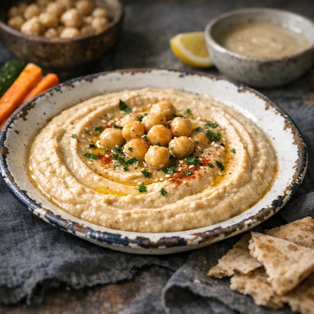 Creamy Vegan Chickpea Tahini Dip recipe