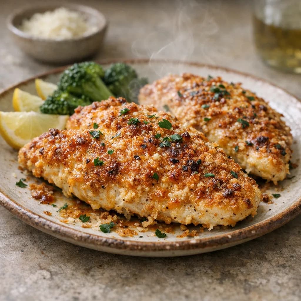 Crispy Baked Chicken with Parmesan recipe