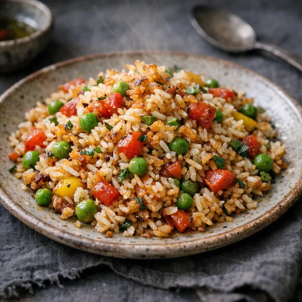 Crispy Rice and Veggie Medley recipe