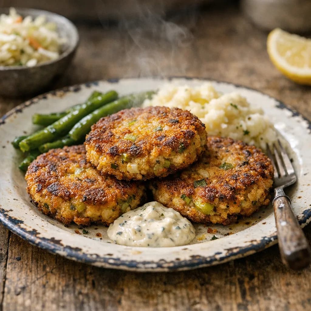 Crispy Salmon Dinner Patties recipe