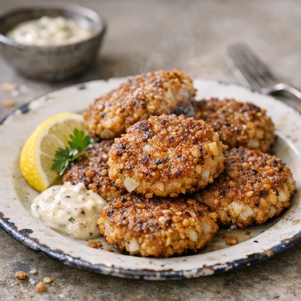 Crispy Smoked Trout Patties recipe