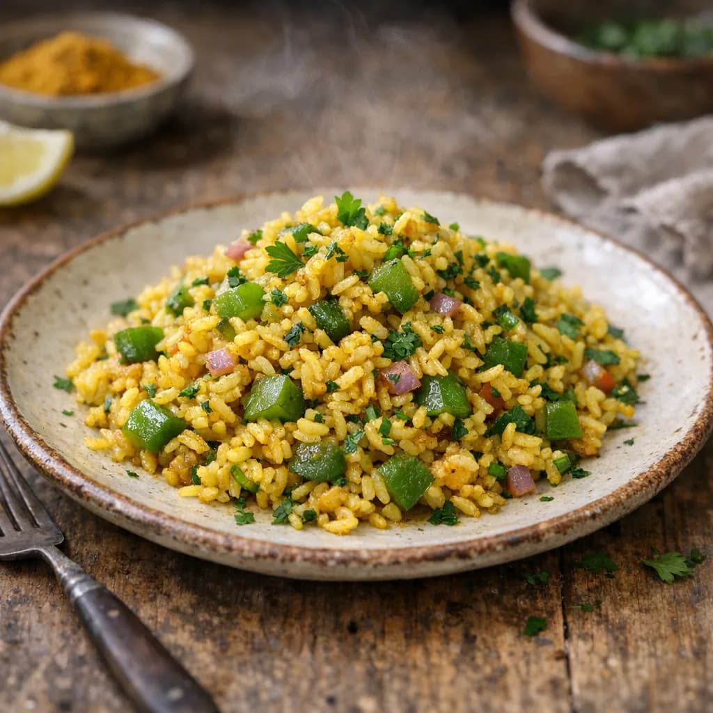 Curried Vegan Rice Salad recipe
