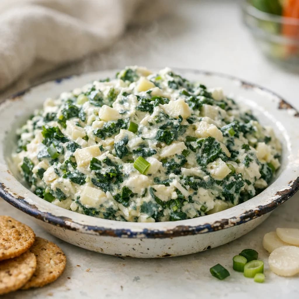 Diabetic-Friendly Creamy Spinach Dip recipe
