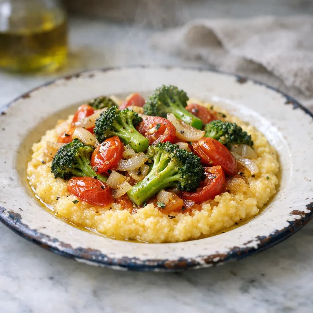 Diabetic-Friendly Italian Vegetable Polenta recipe
