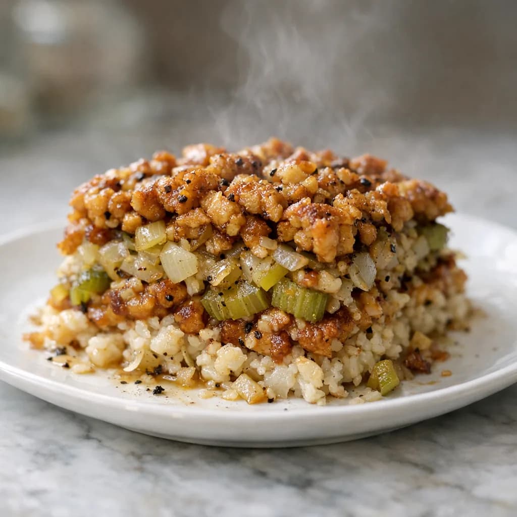 Diabetic-Friendly Layered Beef Casserole recipe