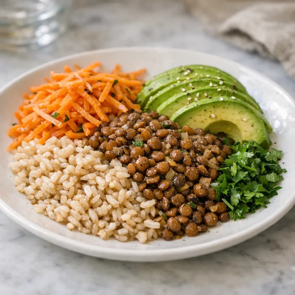 Diabetic-Friendly Lentil and Avocado Bowl recipe