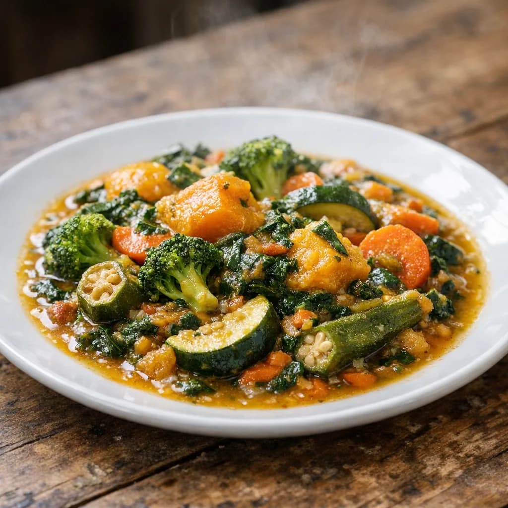 Diabetic-Friendly Pumpkin Spinach Stew recipe