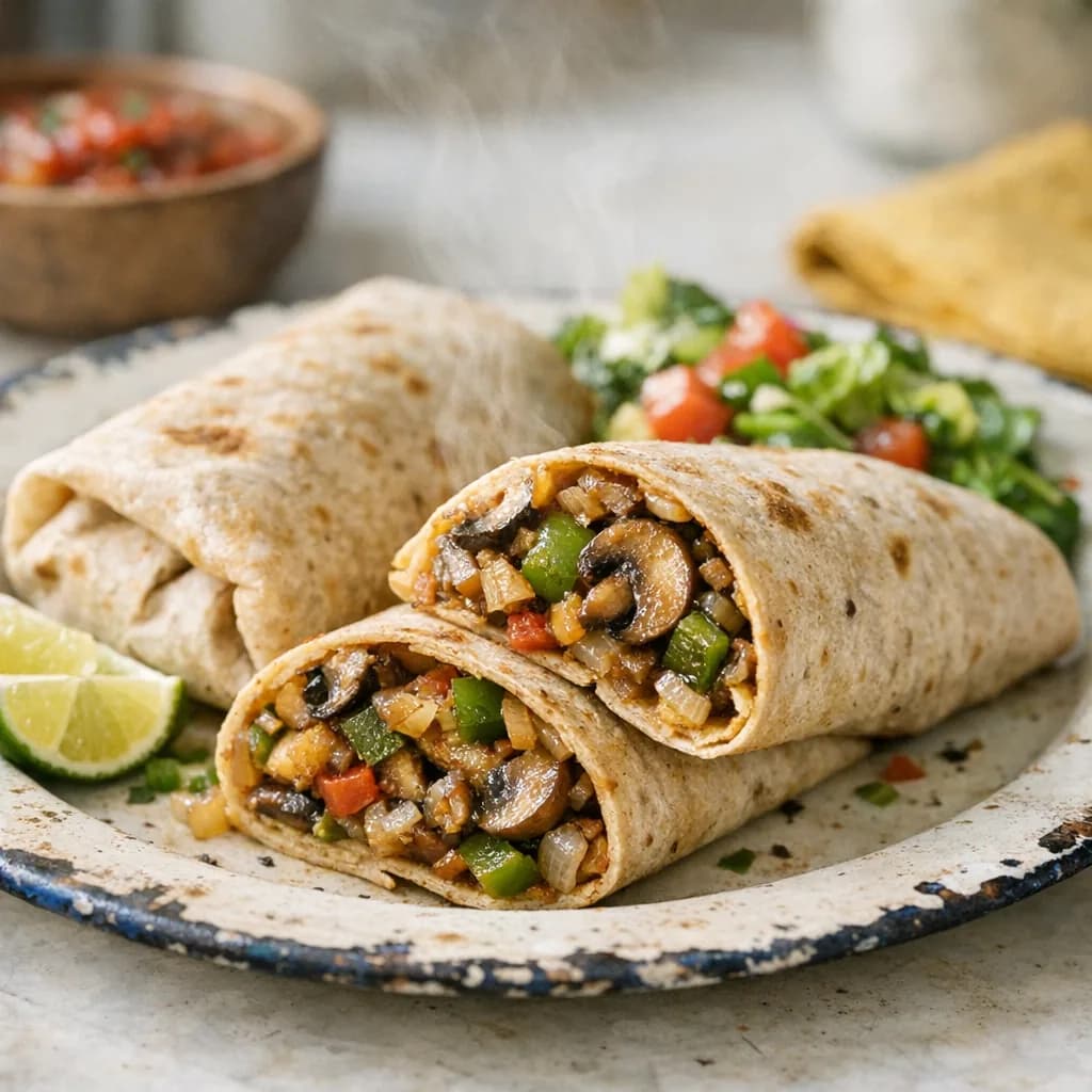 Diabetic-Friendly Vegetable Burritos recipe