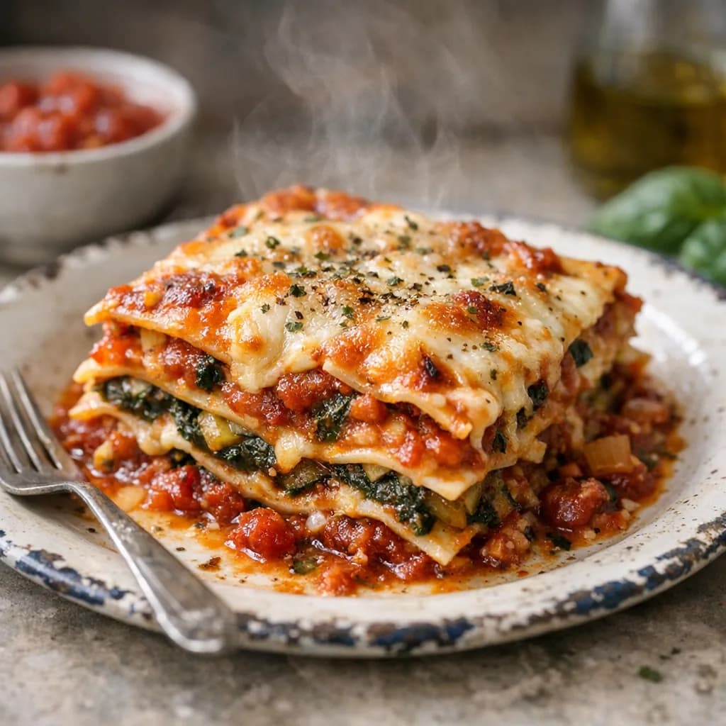 Diabetic-Friendly Vegetarian Lasagna recipe