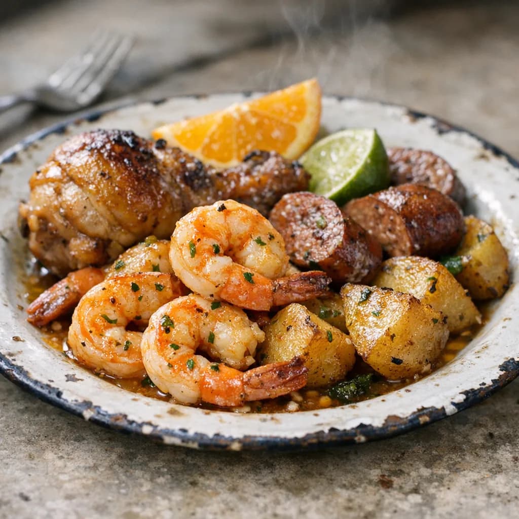 Florida Gulf Coast Citrus Shrimp Dinner recipe