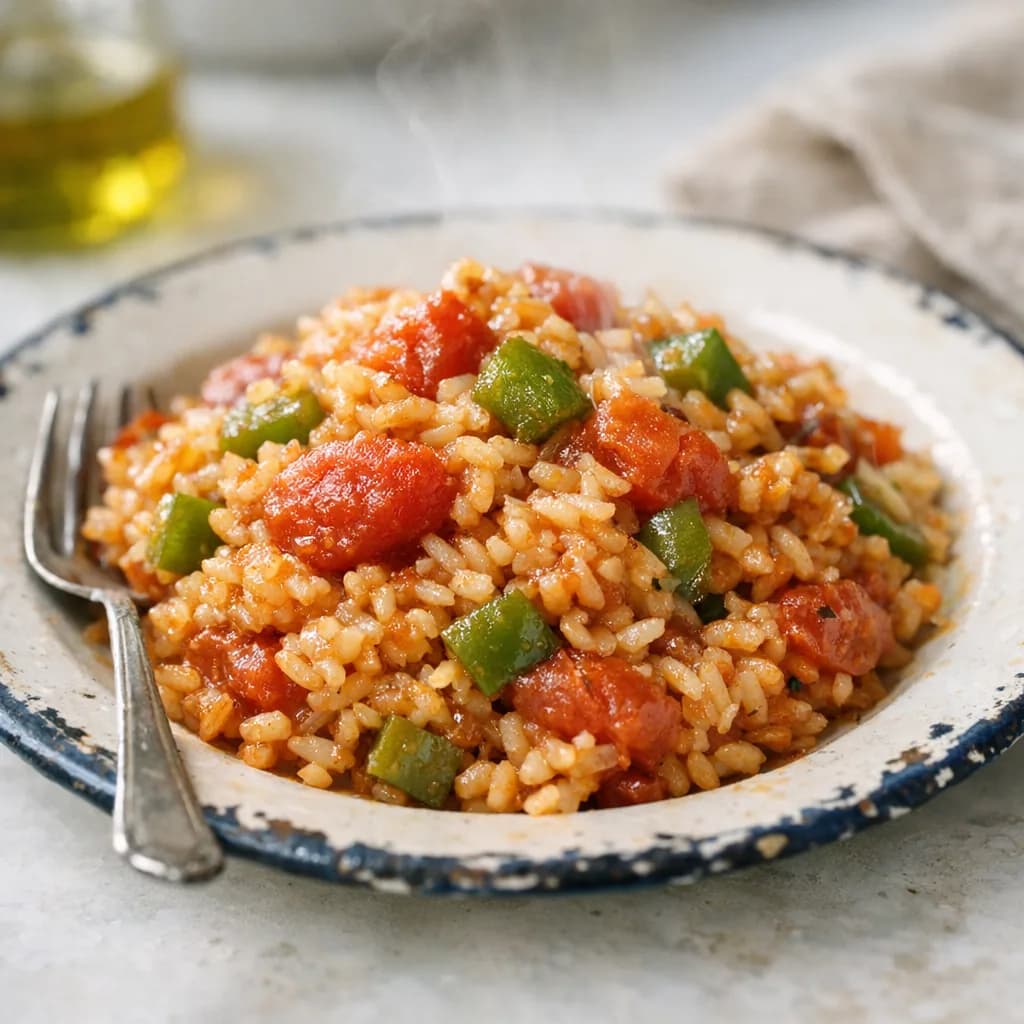 Gluten-Free Baked Pork Chops with Rice and Vegetables recipe