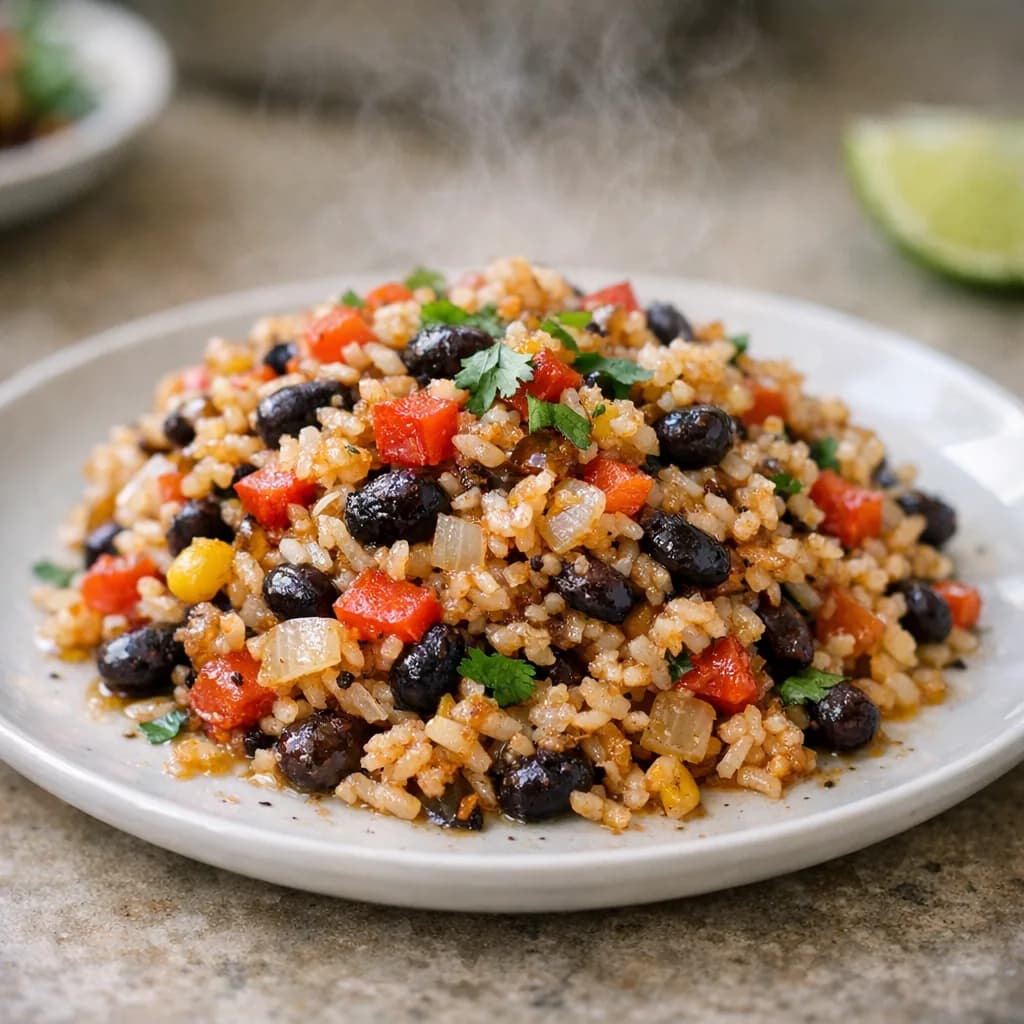 Gluten-Free Black Bean and Rice Bake recipe