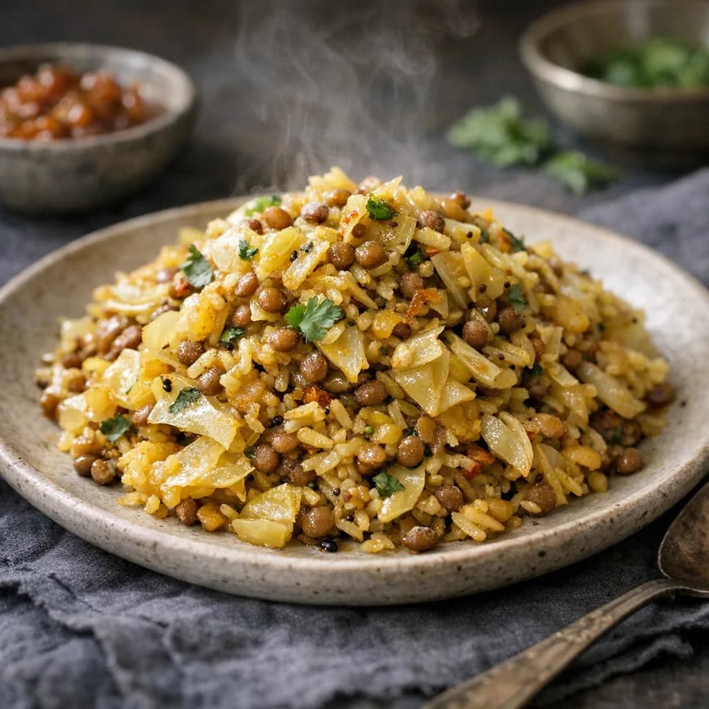 Gluten-Free Cabbage and Lentil Bake recipe