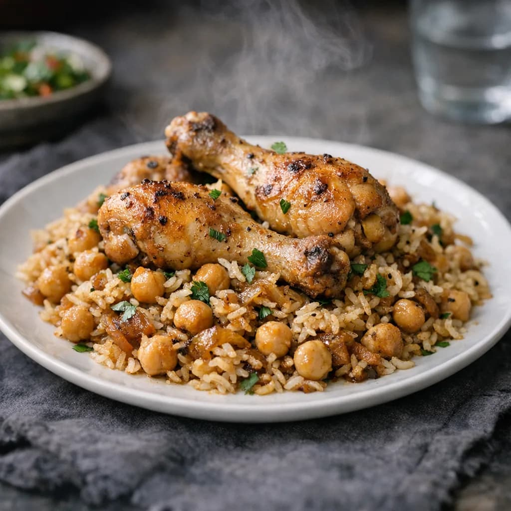 Gluten-Free Chicken and Chickpea Pilaf recipe