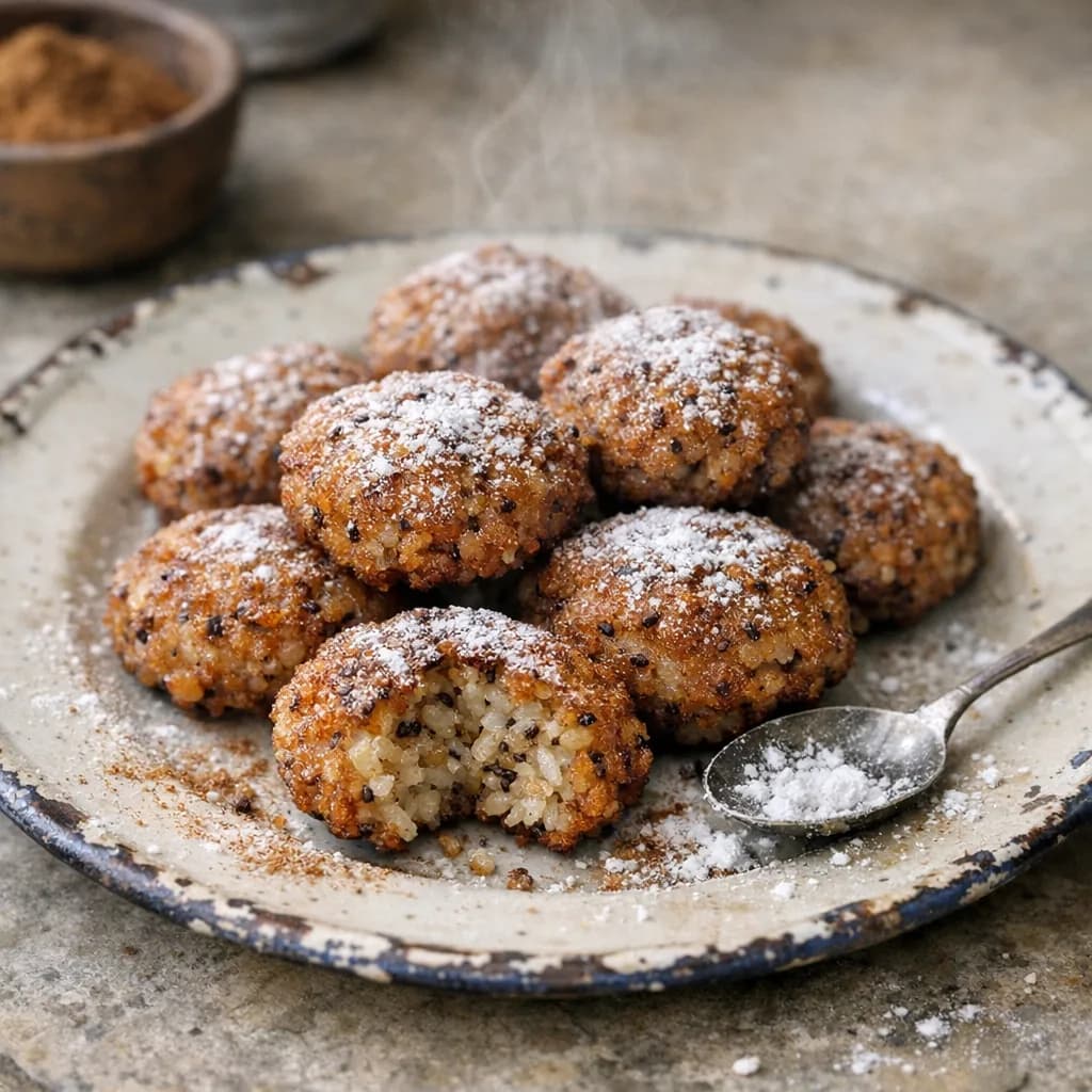 Gluten-Free Cinnamon Rice Fritters recipe
