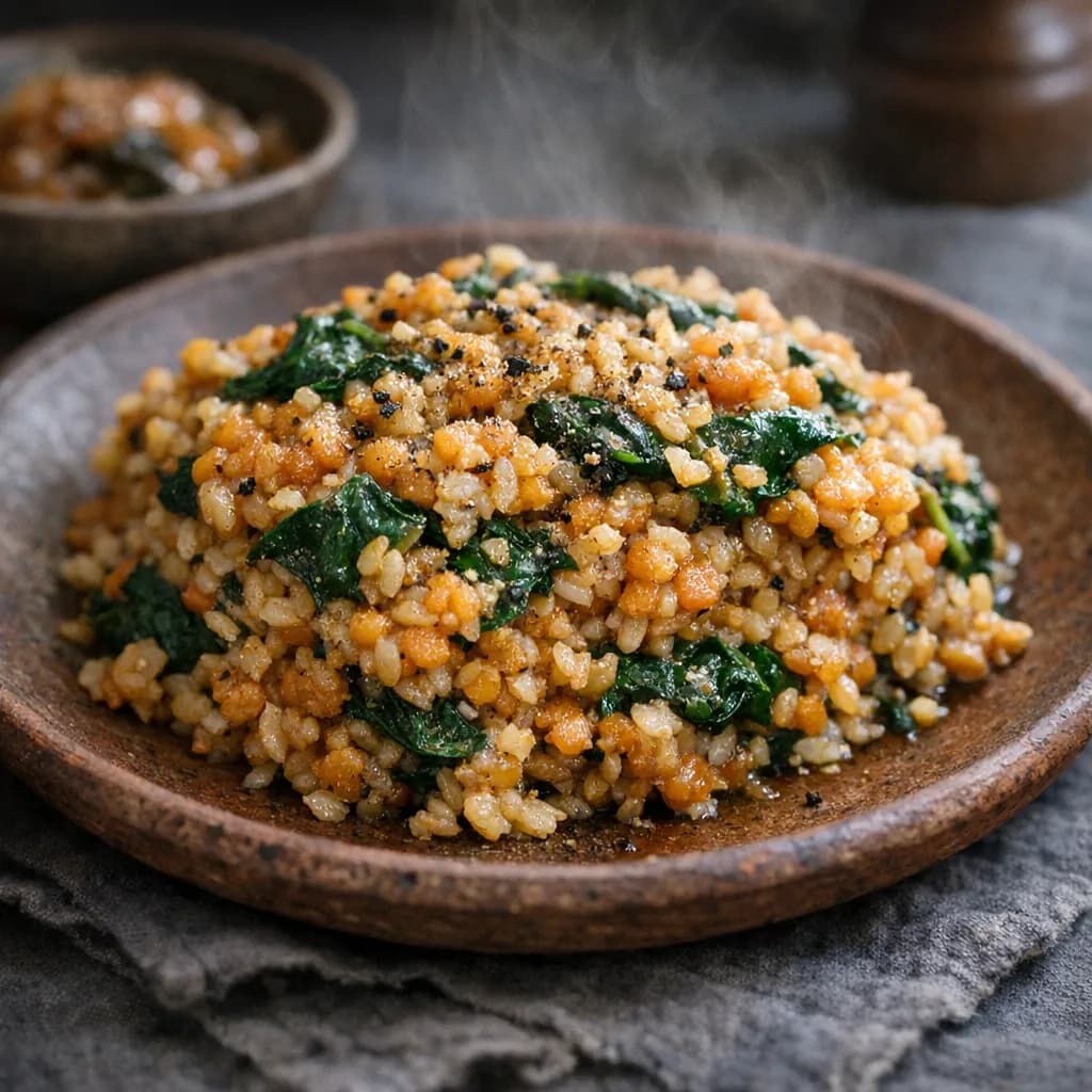 Gluten-Free Lentil and Brown Rice Bake recipe