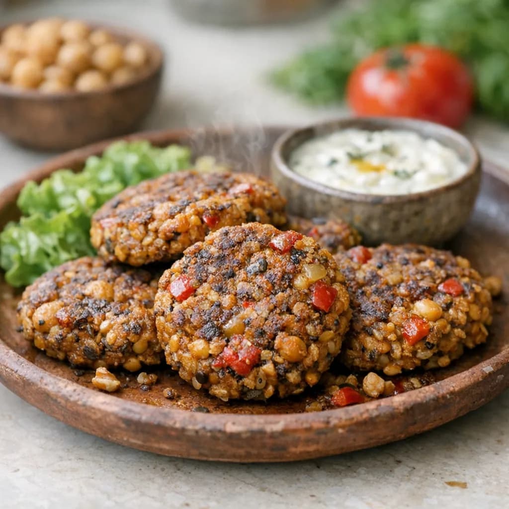 Gluten-Free Lentil and Walnut Patties recipe
