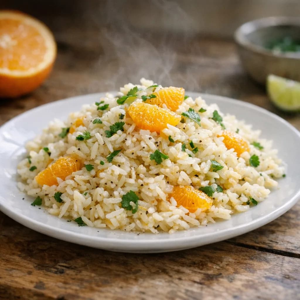 Gluten-Free Pork Chops with Citrus Rice recipe