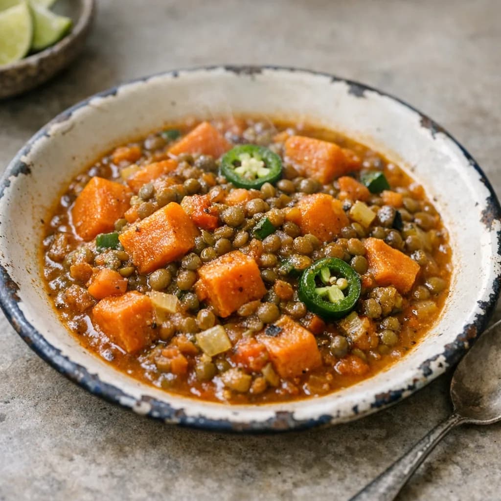 Gluten-Free Sweet Potato and Lentil Stew recipe