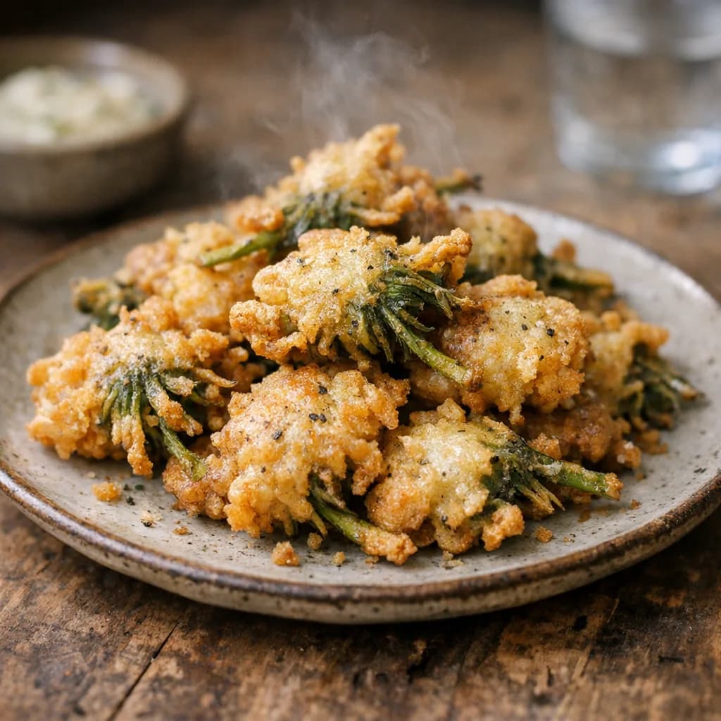 Golden Fried Dandelion Fritters recipe