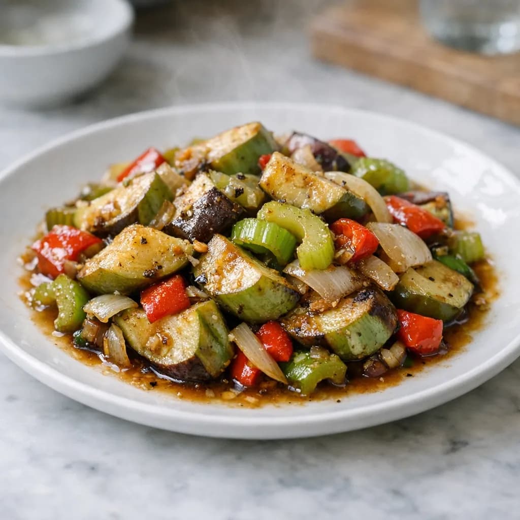 Green Eggplant Dinner Delight recipe