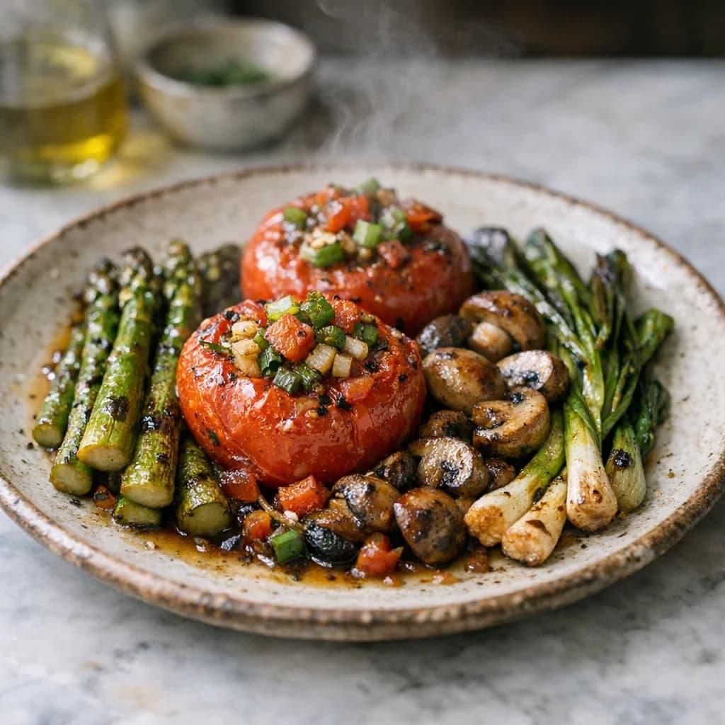 Grilled Veggie Tomato Delight recipe