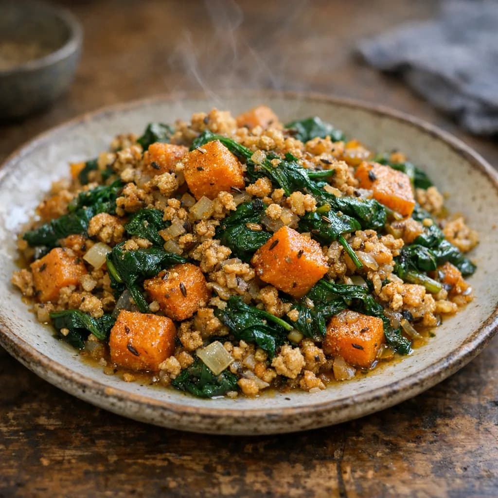 Spinach and Sweet Potato Curry recipe