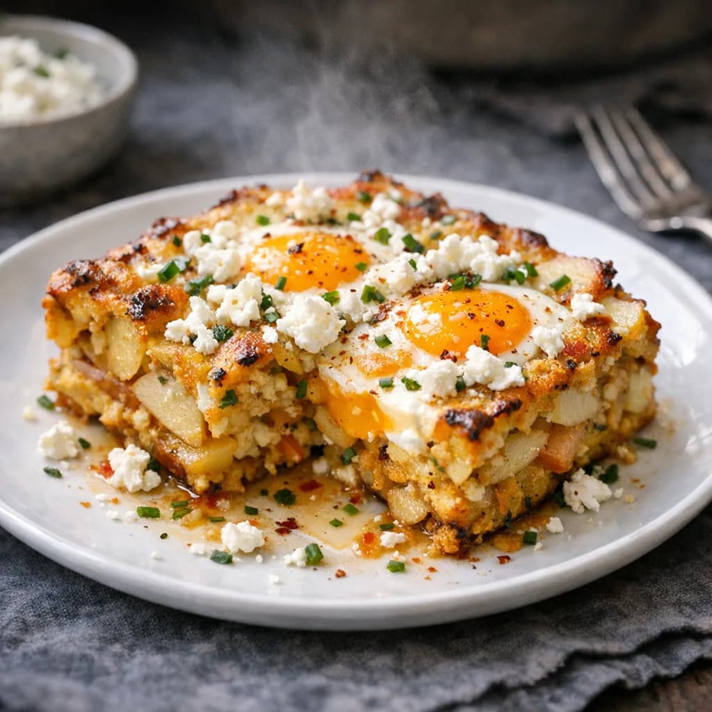 Halal Baked Egg and Apple Dinner recipe
