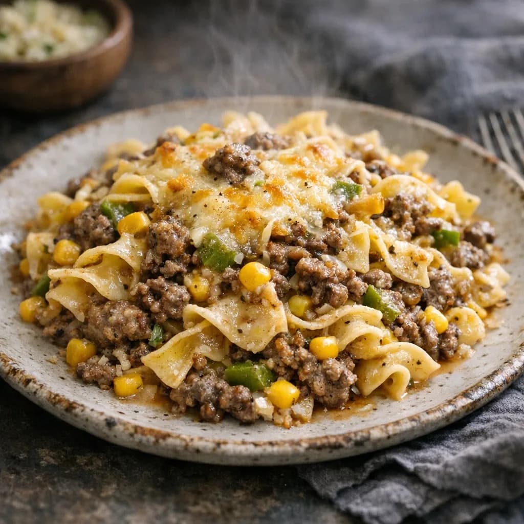 Halal Beef and Corn Casserole recipe