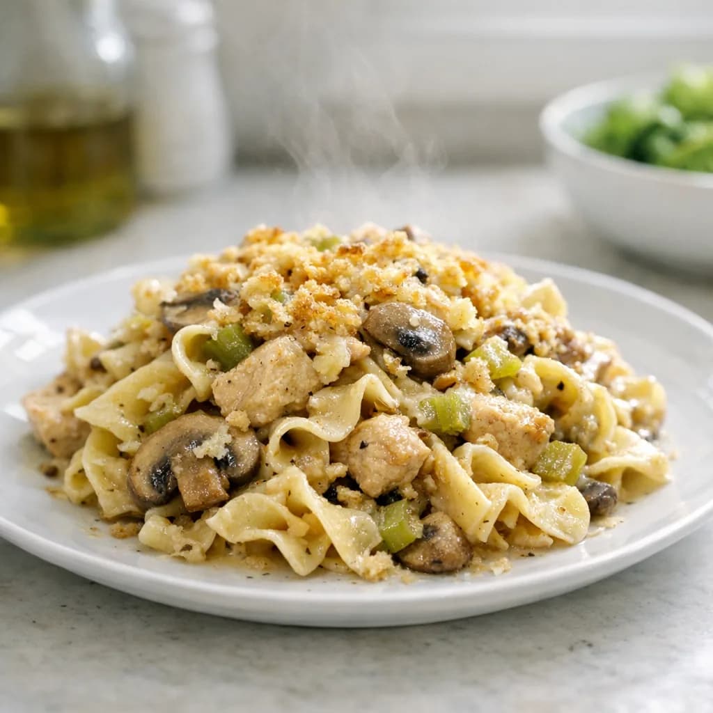 Halal Chicken Noodle Bake recipe