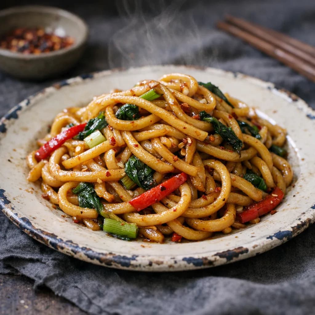 Soy Sauce and Udon Stir-Fry recipe
