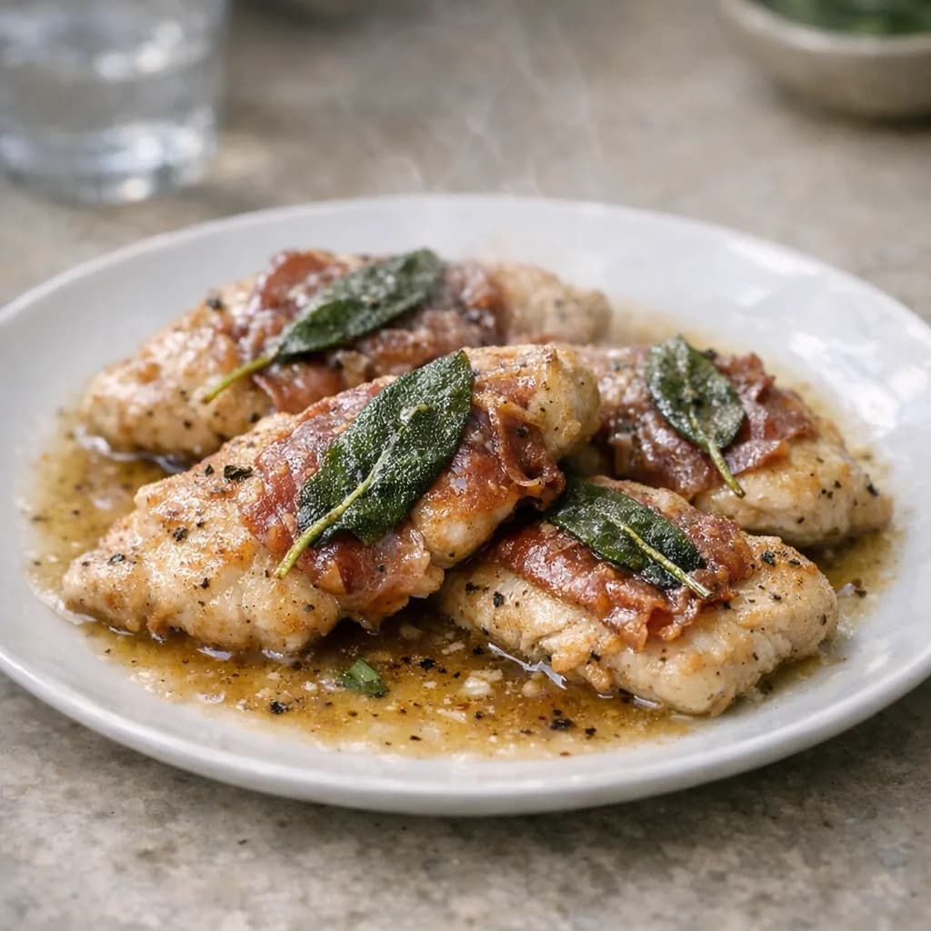 Halal Chicken Saltimbocca recipe